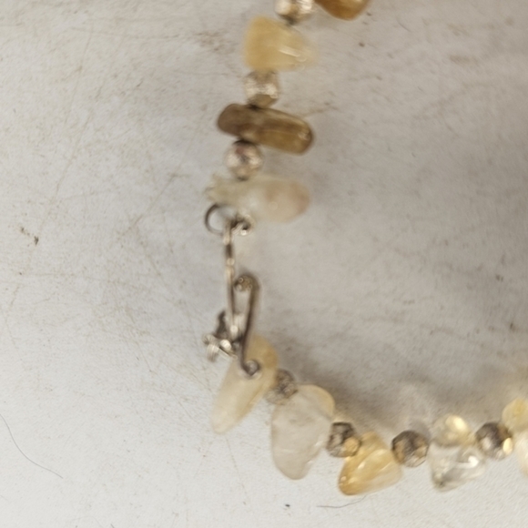 Handmade Citrine and‎ Sterling bracelet - Picture 2 of 4